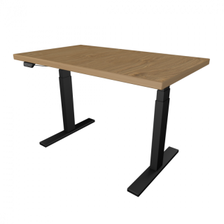 UVI Desk črni okvir z namizno ploščo (naravni hrast)