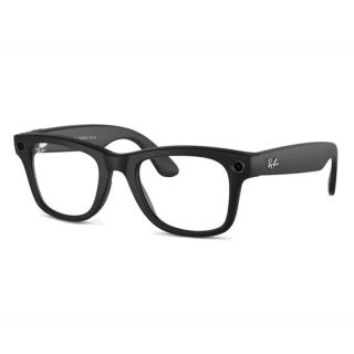 Ray-Ban - Wayfarer Standard - Sijajna črna, prozorne leče