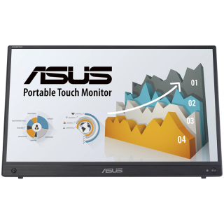 ASUS ZenScreen Touch MB16AMTR prenosni monitor na dotik - 39.62cm (15.6"), FHD (1920 x 1080), IPS, 10-točkovni dotik, vgrajena baterija, USB-C, Mini-HDMI