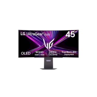 Monitor LG 44,5 OLED 45GX900A-B UltraGear ukrivljen, 3440x1440, 2x HDMI, DP, USB-C, 240 Hz