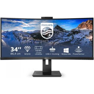 Philips 346P1CRH 34" UltraWide ukrivljen monitor z USB-C "docking" postajo za prenosnik