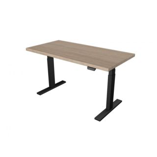UVI Desk črni okvir z namizno ploščo (sonoma)